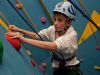 Schoolboy of Box Hill School at the climbing wall