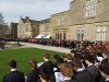 School event in front of the main building of Sedbergh School